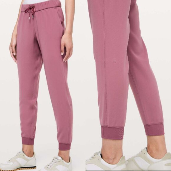 New! Lululemon On The Fly Jogger Misty Merlot Pink Size 12 26725 - Picture 1 of 11